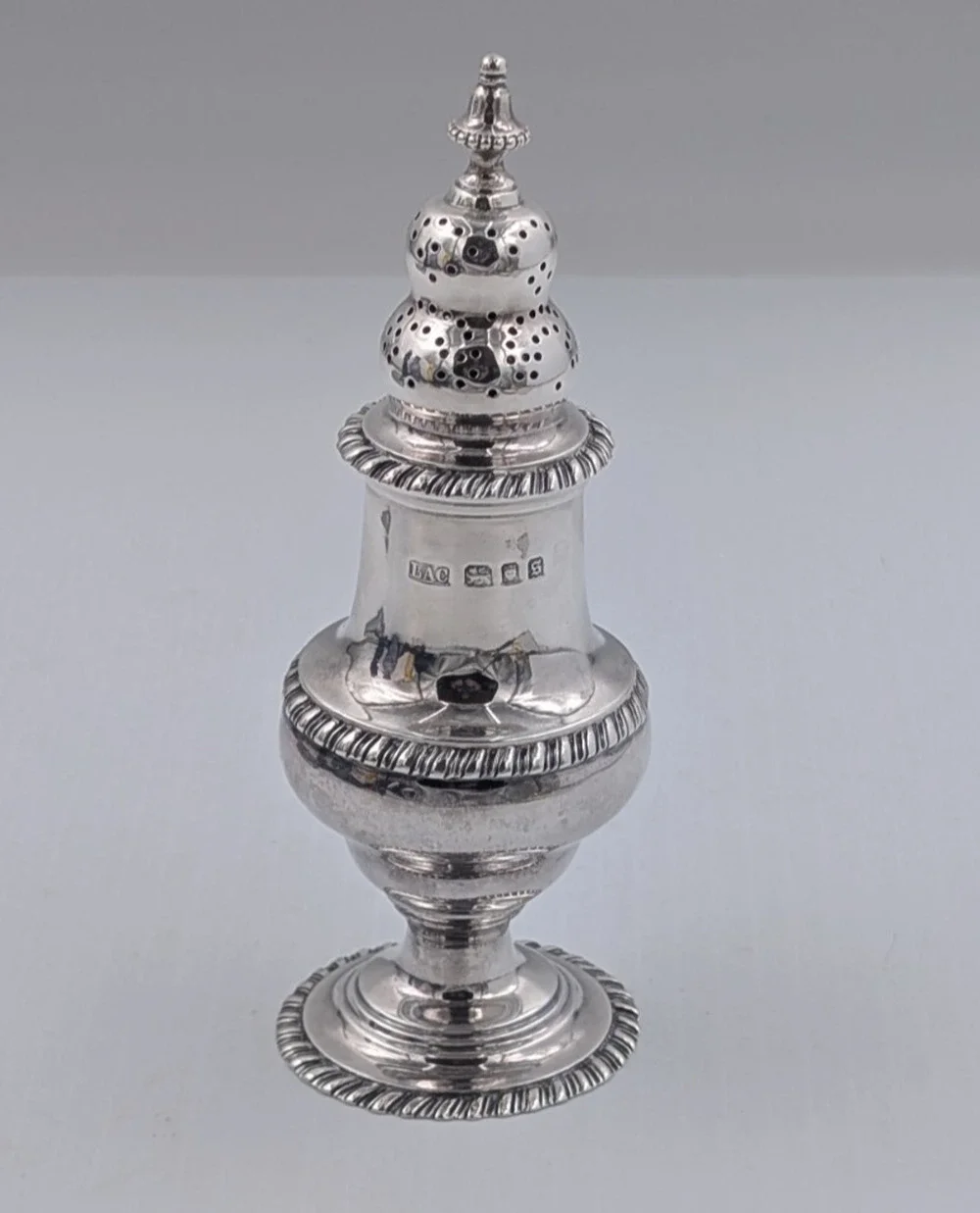 Sterling Silver Salt Pepper Shaker LAC Lionel Alfred Crichton 5.75